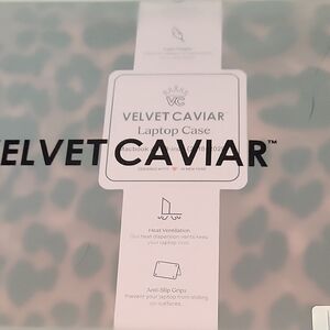 Velvet Caviar Leopard Laptop Case - Has Small Crack On Bottom Of Case.